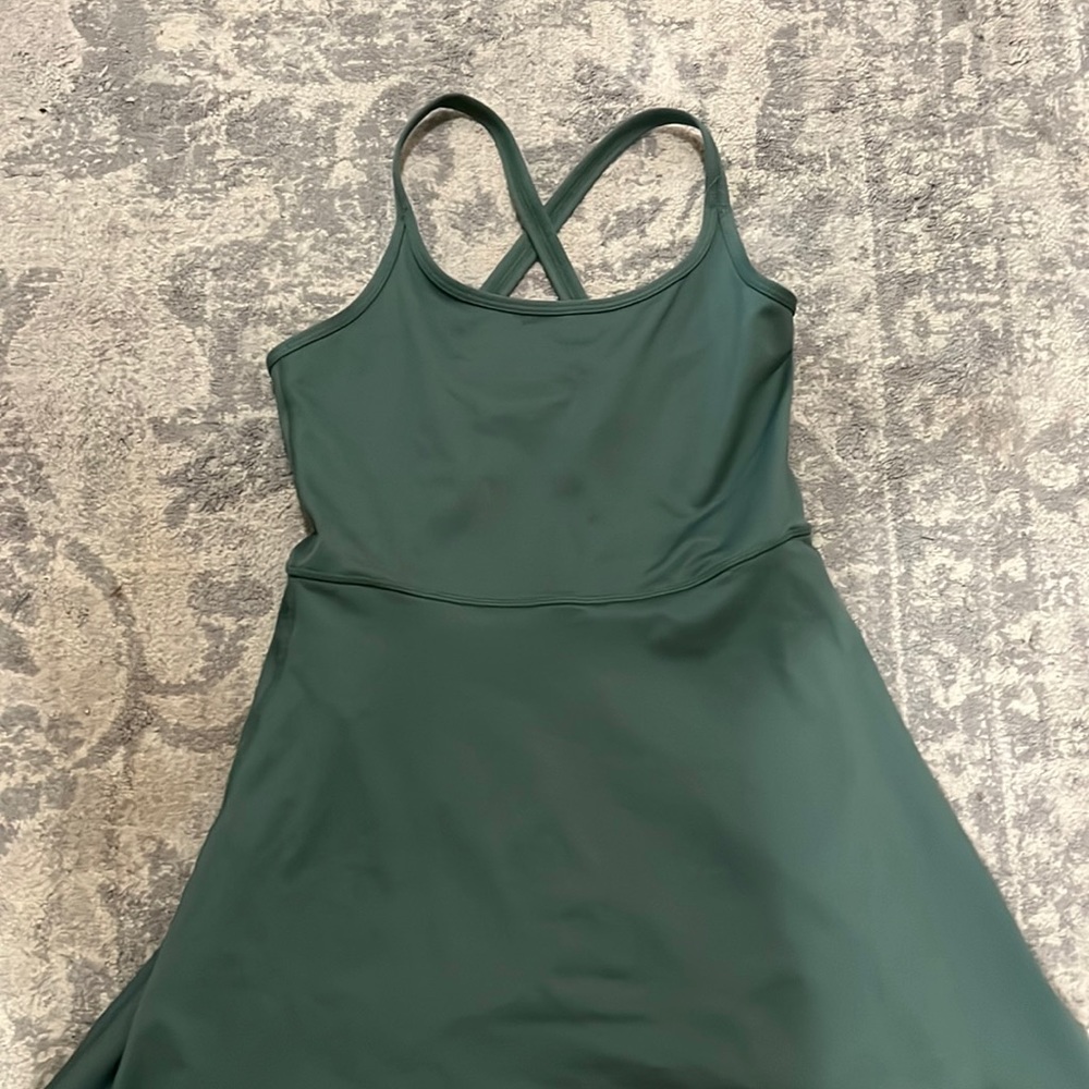 Green athletic skorts dress